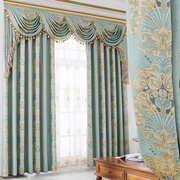欧式窗帘客厅奢华大气，别墅美式卧室法式复古中式成品轻奢新中式光