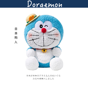 日本正版doraemon多啦a梦背书包，机器猫大号蓝胖子毛绒公仔玩偶