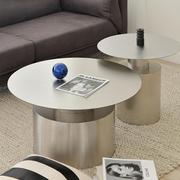 家用极简现代不锈钢茶几组合北欧创意客厅沙发边几轻奢金属咖啡桌