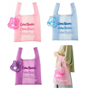 carebears彩虹熊日本(熊，日本)爱心小熊，购物袋便携折叠挂件环保女生单肩包