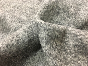有厚度烟灰杂色混色圈圈针织，时装面料羊毛呢，毛料布料秋冬大衣