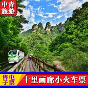 武陵源风景名胜区-十里画廊小火车必须提前30分以上订张家界国家森林公园内小火车门票
