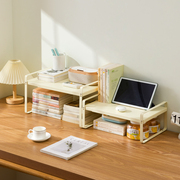 桌面置物架书桌伸缩收纳架子办公桌，分层架铁艺学生，宿舍桌上小书架