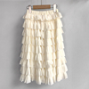 d*z120-160女童半身裙，夏季小女孩洋气雪纺，蛋糕长裙子中大童韩版