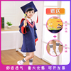 博士服毕业礼服儿童学士服幼儿园，毕业照服装小学生少儿小博士ztf