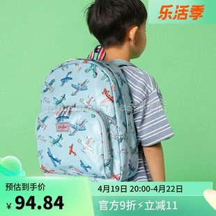 cathkidston儿童大号双肩，包女童(包女童)男孩旅游小学生减负书包印花背包