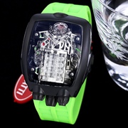 2022男款机械威龙发动机防水大表盘功能多色石英情侣休闲手表