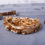 中国风龙烟灰缸创意家居树脂，工艺品摆件烟灰缸送朋友父亲节礼物