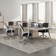 办公桌椅组合简约现代工位，财务桌子办公室，职员桌员工四人位屏风桌