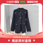 韩国直邮ab.f.z短外套，abfg金章扣子大领子，宽松版型针织衫