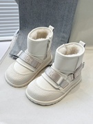 儿童短靴2023冬季保暖女童棉鞋防滑防水男童，加厚靴子百搭潮款