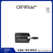 off-white女士黑色，拉链中号手拿包