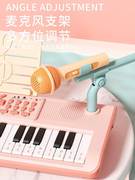 37键电子琴儿童乐器初学宝，宝带话筒女孩小钢琴玩具生日礼物可弹奏