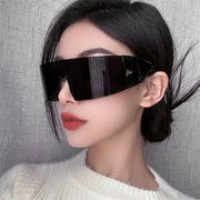 时尚连体赛博朋克防风太阳镜男女个性潮流未来科技感炫酷拍照眼镜