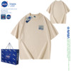 NASA星点纯棉圆领短袖T恤男女款春夏季潮牌宽松大码情侣半袖上衣