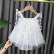 女宝宝0韩版可爱1-2-4岁公主裙女孩，洋气夏装裙子女童时髦裙子