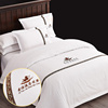 酒店三四件套白色宾馆床上用品，全棉床单被套枕套1.5米床简约家纺