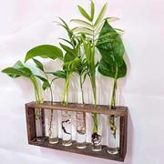 壁挂式悬挂式花盆创意简约水培玻璃，试管插花器皿花瓶水养植物装饰