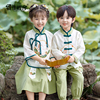 春秋男童汉服中国风唐装儿童亲子装女童改良古装幼儿园民族演出服