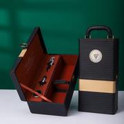 红酒盒1瓶装葡萄酒盒，红酒盒单支皮盒定制红酒包装盒单只礼盒