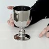 Qumin 小众设计镭射半菱形圆球玻璃杯酒吧金属高级感酒杯葡萄酒杯