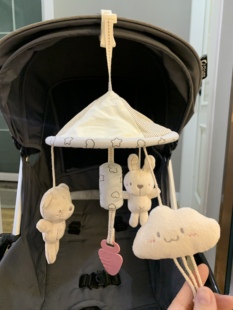 婴儿推车挂件风铃3-6个月，新生儿床铃床挂宝宝，车载吊伞安抚巾玩具