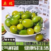 山东潍坊青口蜜圣女果，青色绿色小番茄，西红柿现摘现发香甜多汁水果