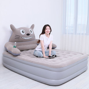 龙猫气垫床家用单人双人加厚加高卡通可爱充气床垫，1.2折叠便携1.5
