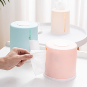 创意纸巾盒北欧茶几抽纸盒塑料，餐厅圆形卷纸筒桌面客厅家用卷纸盒