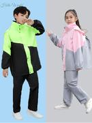 。儿童雨衣雨鞋套装，女童2022中小学生上学衣，防水全身男分体雨