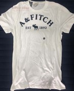 Abercrombie＆Fitch夏季短袖T恤 AF男装圆领半袖打底衫 