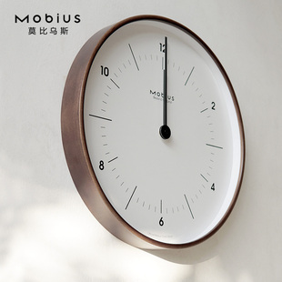 莫比乌斯2023挂钟客厅家用静音挂表大气时钟简约卧室高级墙钟