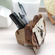 木质diy礼物手工盒桌面架立体木创意收纳生日的小拼装玩具物2022