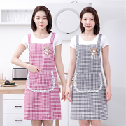 纯棉围裙韩版女时尚，2022家用厨房做饭蕾丝，花边洋气夏季薄透气