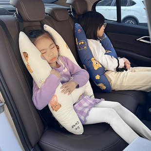 汽车安全带防勒脖儿童抱枕车，上用宝宝护颈枕头护肩套后排睡觉神器