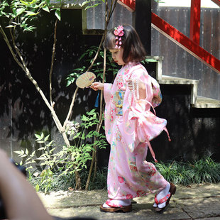 和服正装日式浴衣童装儿童春夏夏季日系套装汉服表演服女童