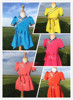 儿童蒙古族服装女孩夏季蒙古袍舞台装女童蒙古族舞蹈演出服饰