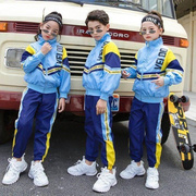 儿童街舞潮服男女童套装秋冬嘻哈演出服元旦表演小学生运动会服装