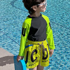 儿童泳衣长袖防晒分体儿童
