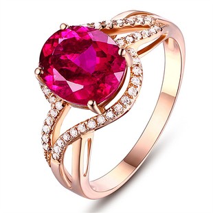 戒指指环饰品礼物红宝石女款纯银，开口日韩简约仿真紫水晶彩宝开口