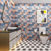 卫生间厨房浴室加厚贴纸，瓷砖纹自粘墙纸，防水马赛克墙贴壁纸洗手间