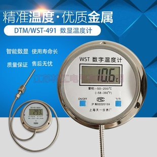 数显温度计 带探头WST/DTM-491高精度测温仪 工业数字水温表
