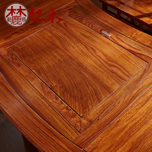 极速刺猬紫檀红木家具 茶桌椅组合 新中式 明清古典全实木书桌 茶