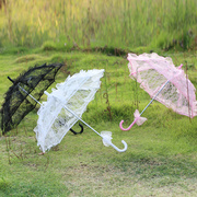 新娘伞大红伞花边蕾丝伞婚纱拍摄影道具装饰表演舞蹈伞欧式婚庆伞
