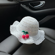 女宝宝帽子夏季透气大帽檐遮阳渔夫帽可爱婴儿公主帽出游防晒草帽