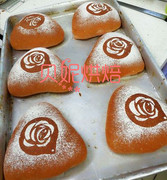 玫瑰花喷花模具烘焙蛋糕印花模具粉筛模具饼干面包糖粉筛3寸