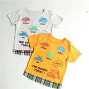日系童装小童半袖衫短袖T恤民族风夏季潮版汗衫多款80-95