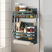 冰箱置物架侧面收纳厨房用品家用大全多功能外侧边保鲜膜磁吸挂架