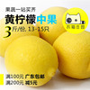 黄柠檬(黄柠檬)3斤新鲜四川安岳柠檬农猫庄园，深圳水果配送果汁奶茶店