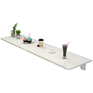 简易折叠桌子长方桌墙，壁挂式小餐桌，可收纳五金支架长条窄桌多功能